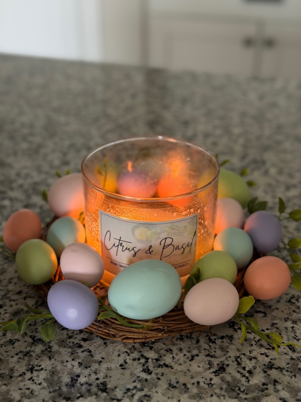 Pastel Egg Wreath / Candle Ring